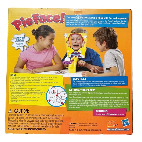 Pie Face! Game by Hasbro Gaming - Picture 3 of 6
